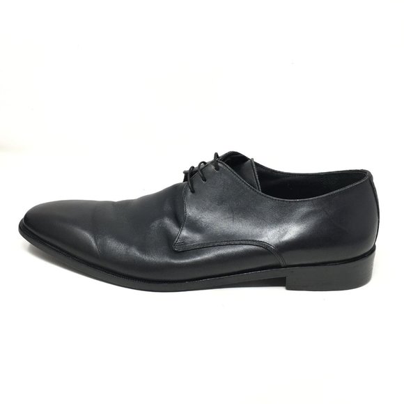 Men\'s Ermenegildo Zegna Oxfords Dress Shoes Size 13 Black Leather Plain Toe main image 6